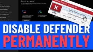 HOW TO DISABLE WINDOWS DEFENDER IN WINDOWS 11 PERMANENTLY